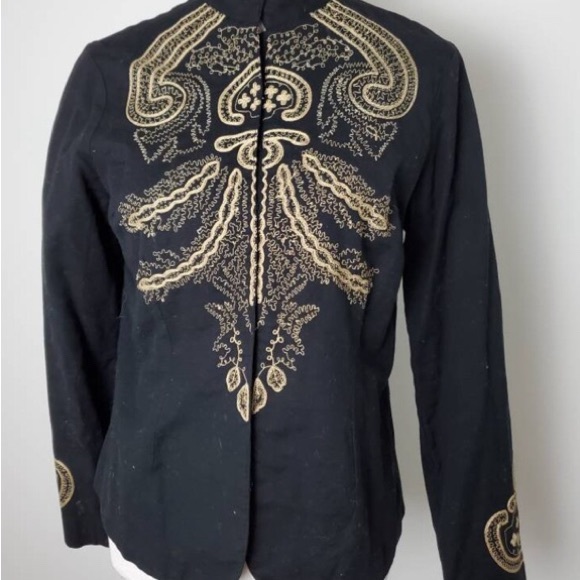 Rare Find: Vintage 1990s Harve Bernard Embroidered Indian-Inspired Jacket - Picture 5 of 5